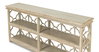 Quatrefoil Bookshelf Console Table, by Sarreid, 1'4" length x 6'6" width x 2'11" height thumbnail 10