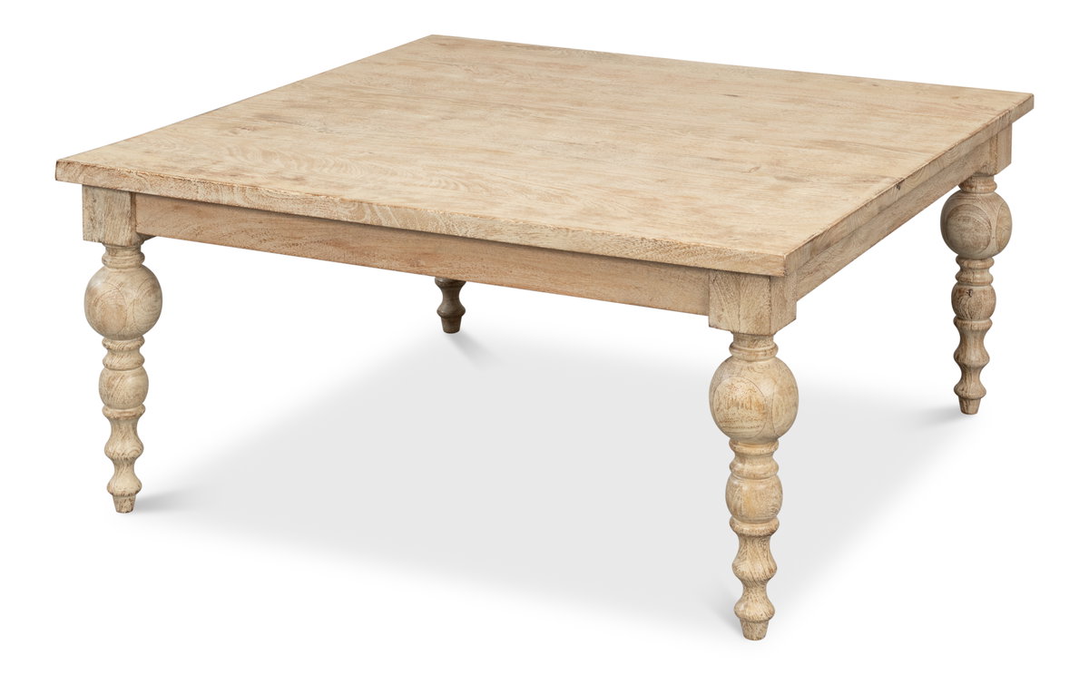 Jocelyn Coffee Table, by Sarreid, 3'3" length x 3'3" width x 1'6" height View 1