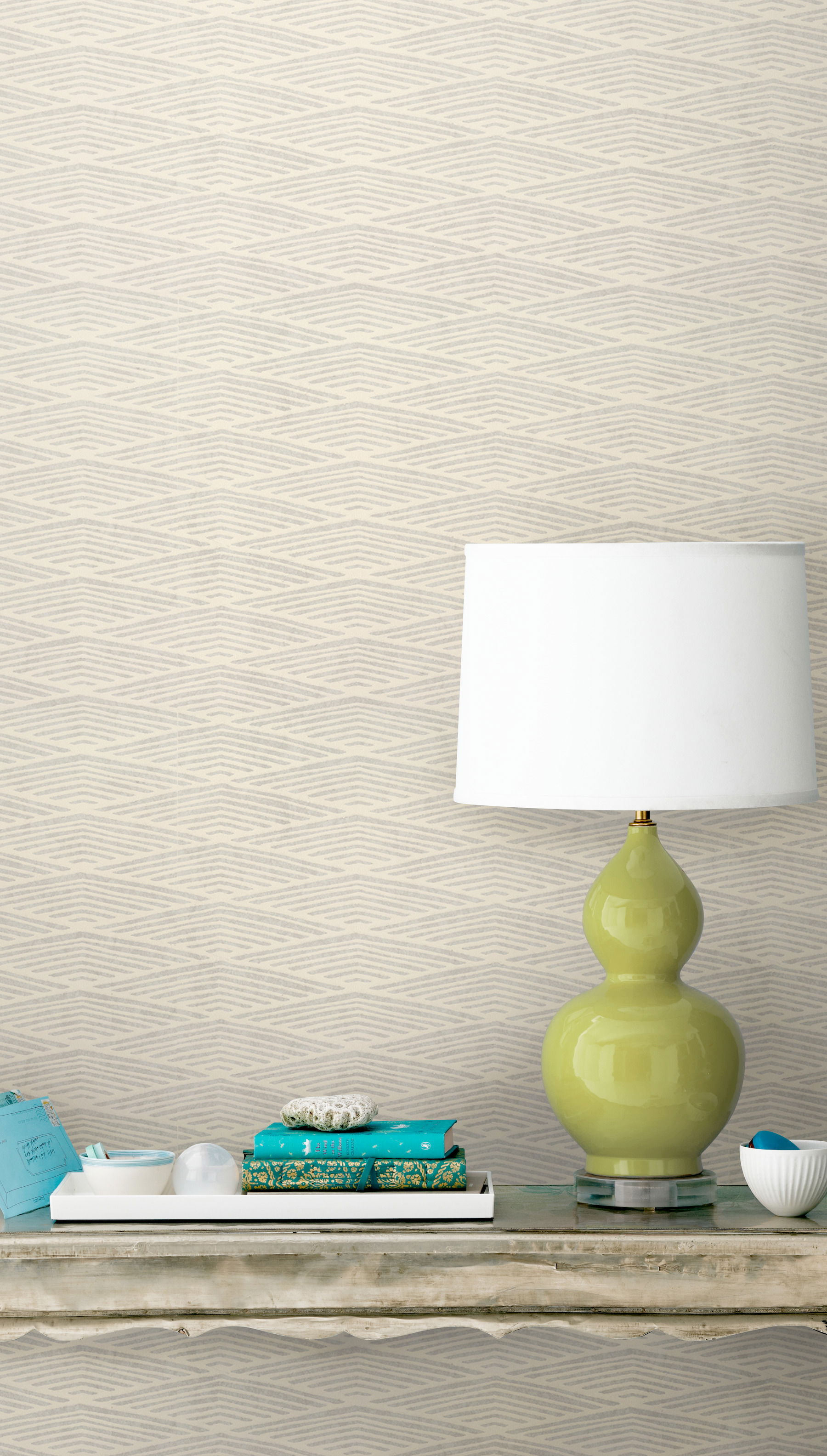 Lofty Peaks Light Grey Wallpaper, by York Wall, 27' length x 2'3" width x 0.02" depth View 3