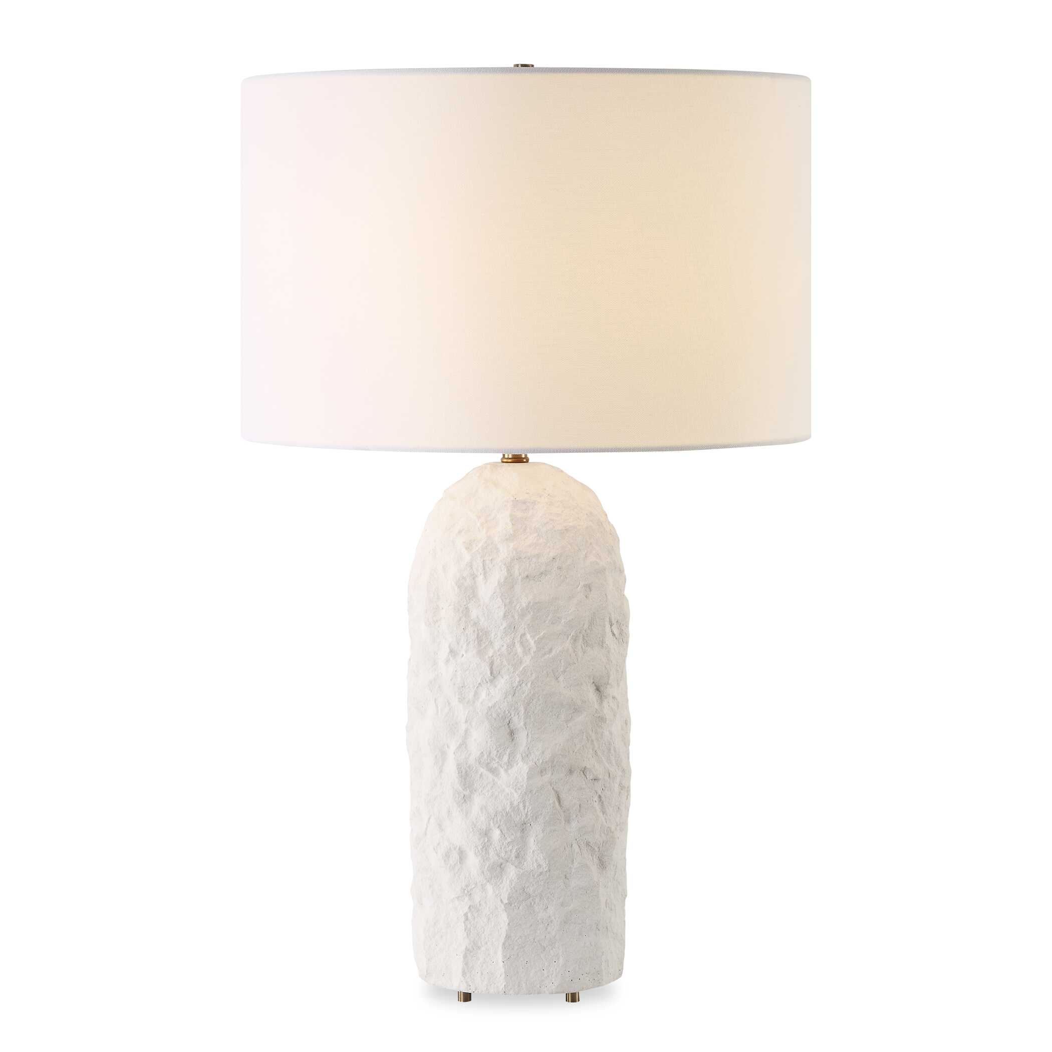 Vieste White Table Lamp, by Uttermost, 17" width x 27.5" height x 17" depth View 1