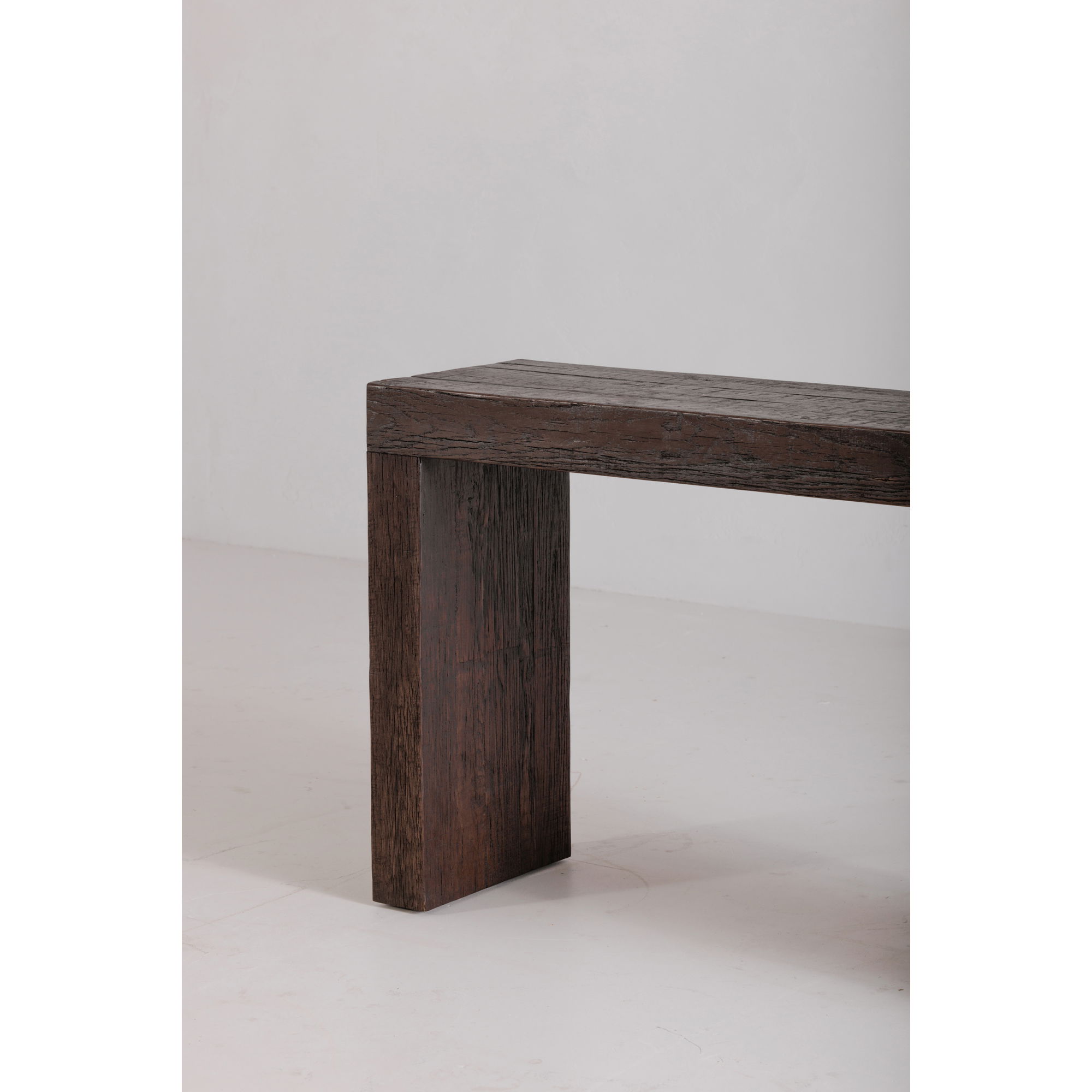 Evander Console Table Rustic Brown large image 