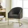 Hanni Charcoal Dining Chair, by Uttermost, 25" width x 32" height x 27" depth thumbnail 2