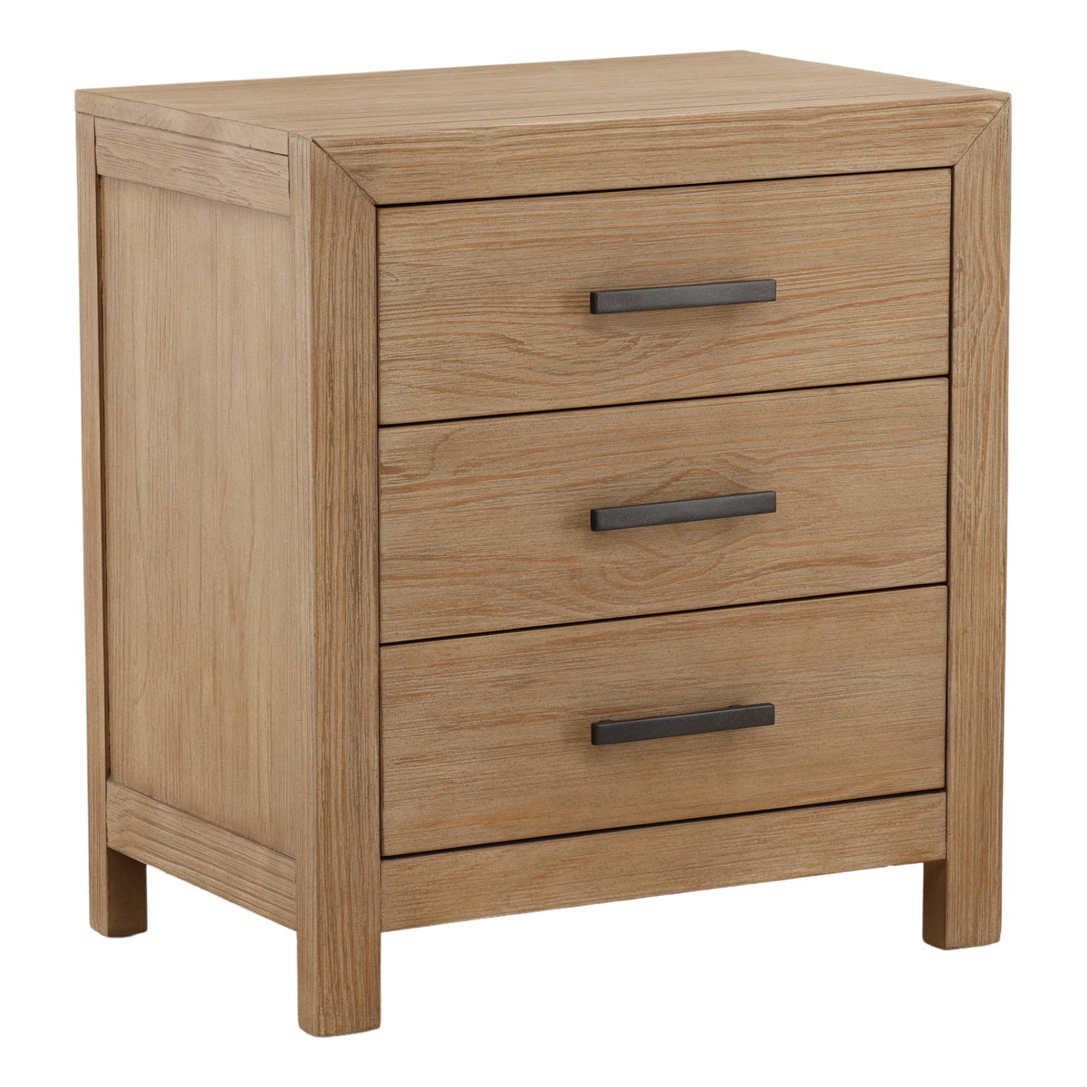 Emmalyn Nightstand Light Warm Wash, by Dovetail, 27" width x 30" height x 18" depth View 1