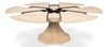 Giselle Jupe Table,Med,Bleached Oak, Dining Table by Sarreid, 55" length x 55" width x 30" height thumbnail 2