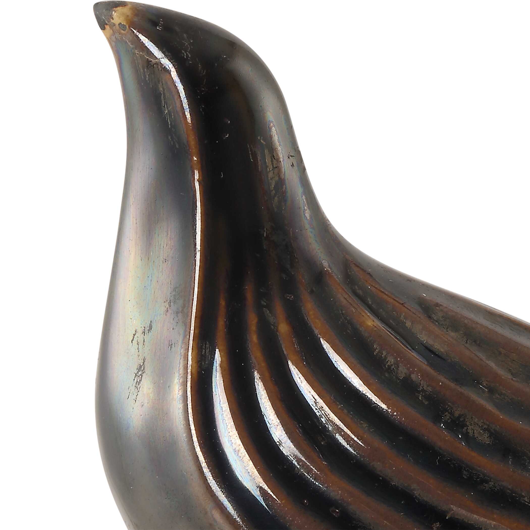 Nesting Bird Gray Sculptures Set/2 large image 