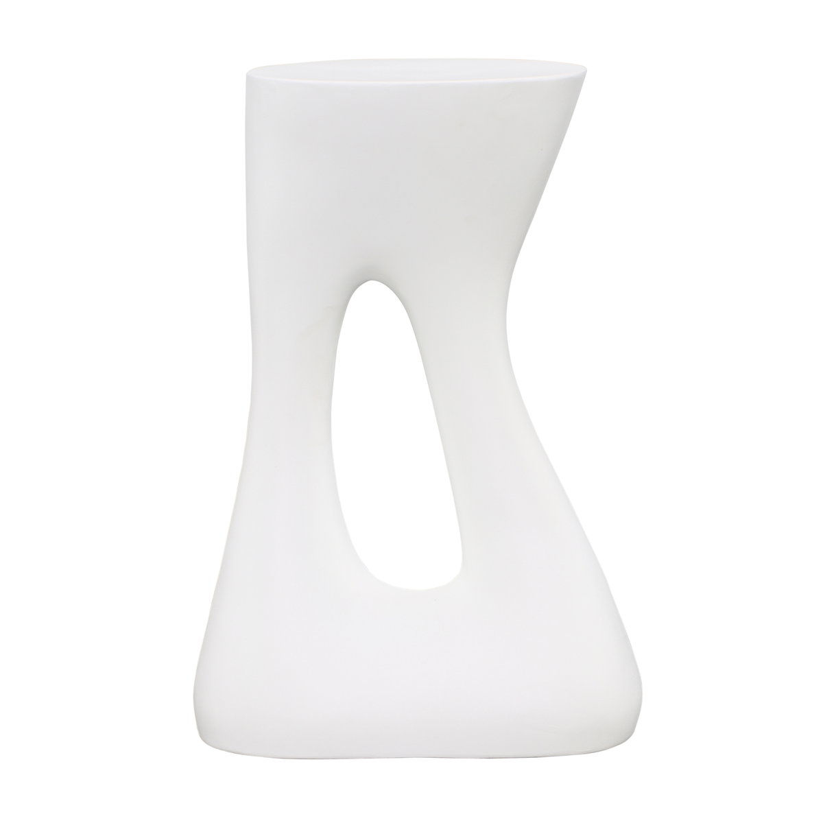Carolina  Side Table White, Side & End Table by Dovetail, 14.31" width x 22" height x 11" depth View 2