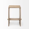 Aida 26' Seat Height Light Brown Wood Counter Stool thumbnail 2