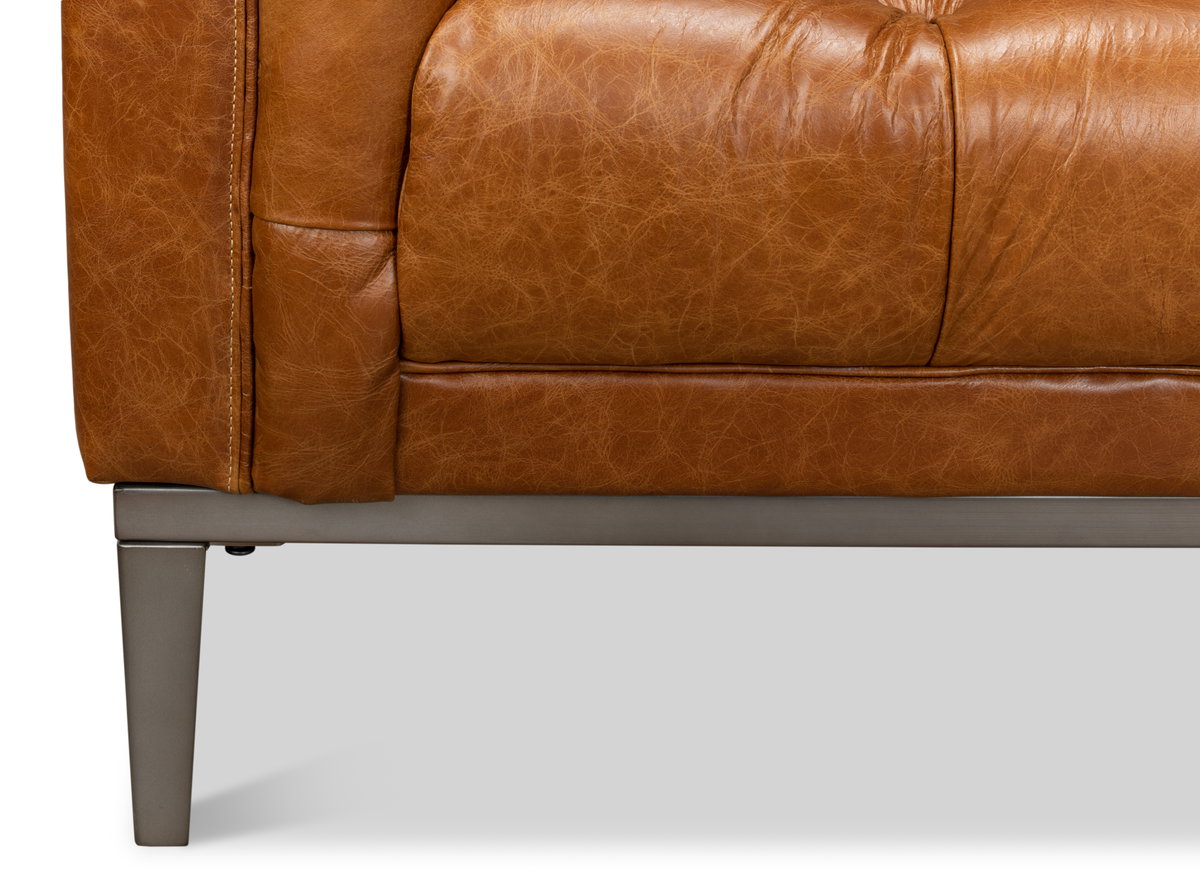 Cube Sofa, by Sarreid, 2'11" length x 7'4" width x 2'5" height View 6