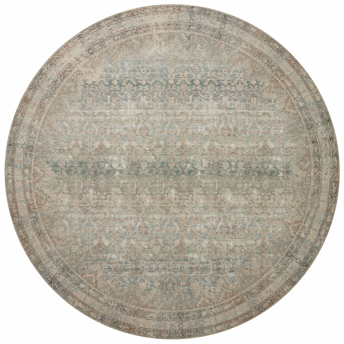 Angela Rose x Loloi Aubrey Rug, 7'6" length x 7'6" width View 8
