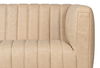 Denys Leather Sofa, Cappuccino White thumbnail 3