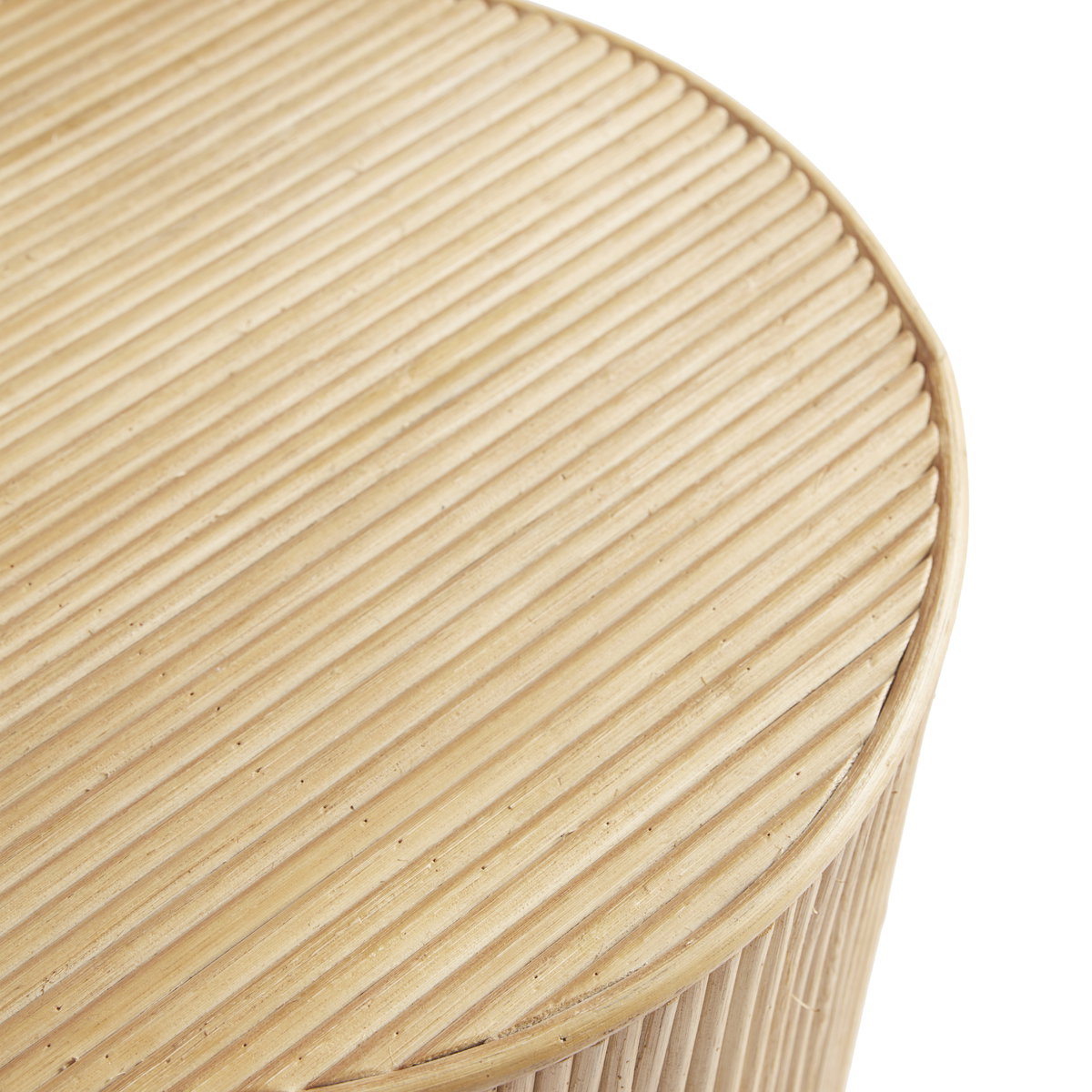 Gabriella Rattan Side Table, Coffee Table by Woven, 20" height View 3