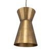 Crocker Brass 1 Light Mini Pendant, Mini Light Pendant by Uttermost, 14.5" width x 23" height x 14.5" diameter x 14.5" depth thumbnail 9