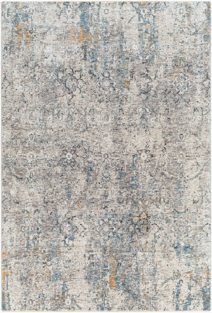 Cardiff Machine Woven Rug, by Surya, 7'4.58" length x 4'11.84" width