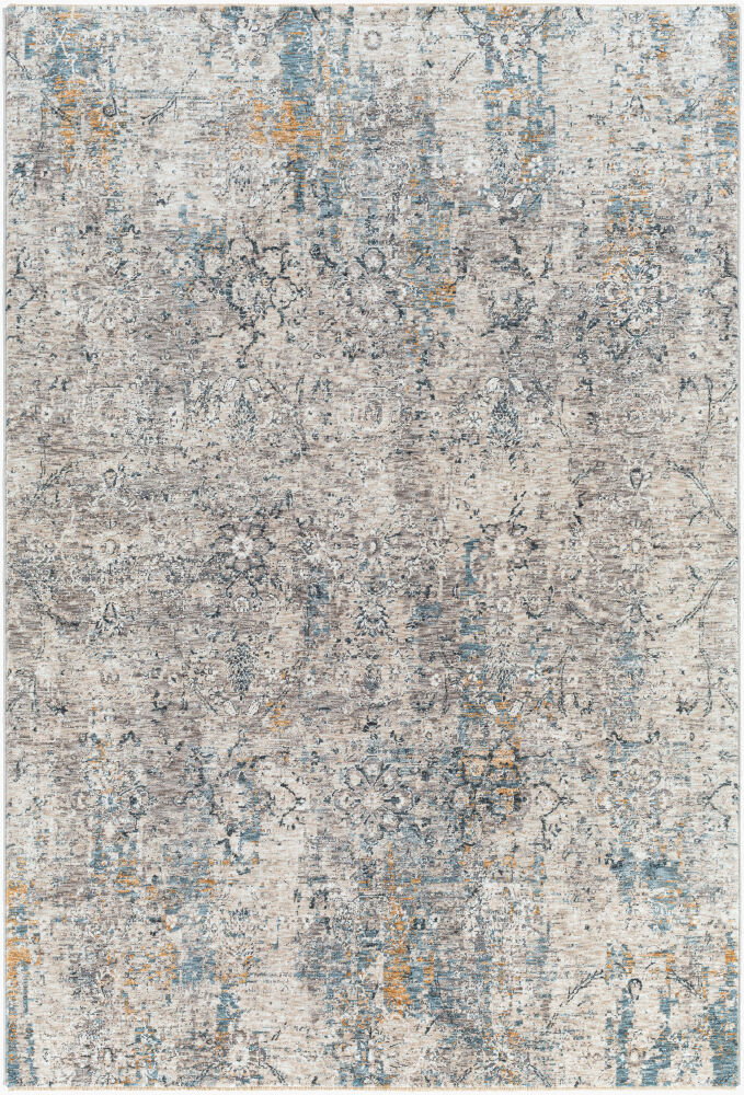 Cardiff Machine Woven Rug, by Surya, 7'4.58" length x 4'11.84" width
