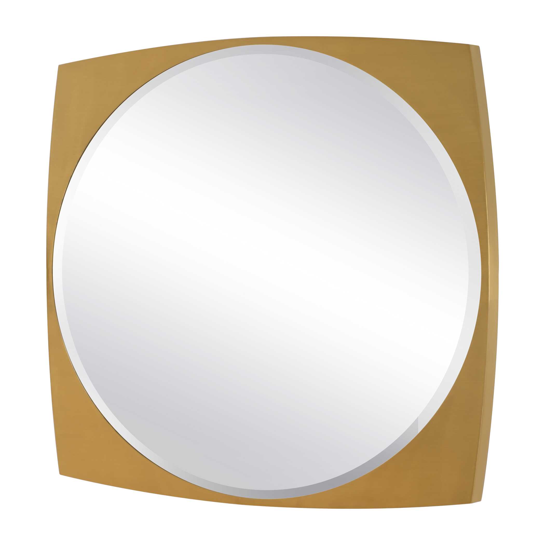 Neilia Round Brass Mirror, by Uttermost, 48" width x 48" height x 2" depth View 5