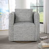 Corben Blue Swivel Chair, Accent Chair by Uttermost, 30" width x 30" height x 30" depth thumbnail 4