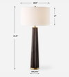 Forage Dark Scalloped Table Lamp, by Uttermost, 1'3" width x 2'7.5" height x 1'3" depth thumbnail 3