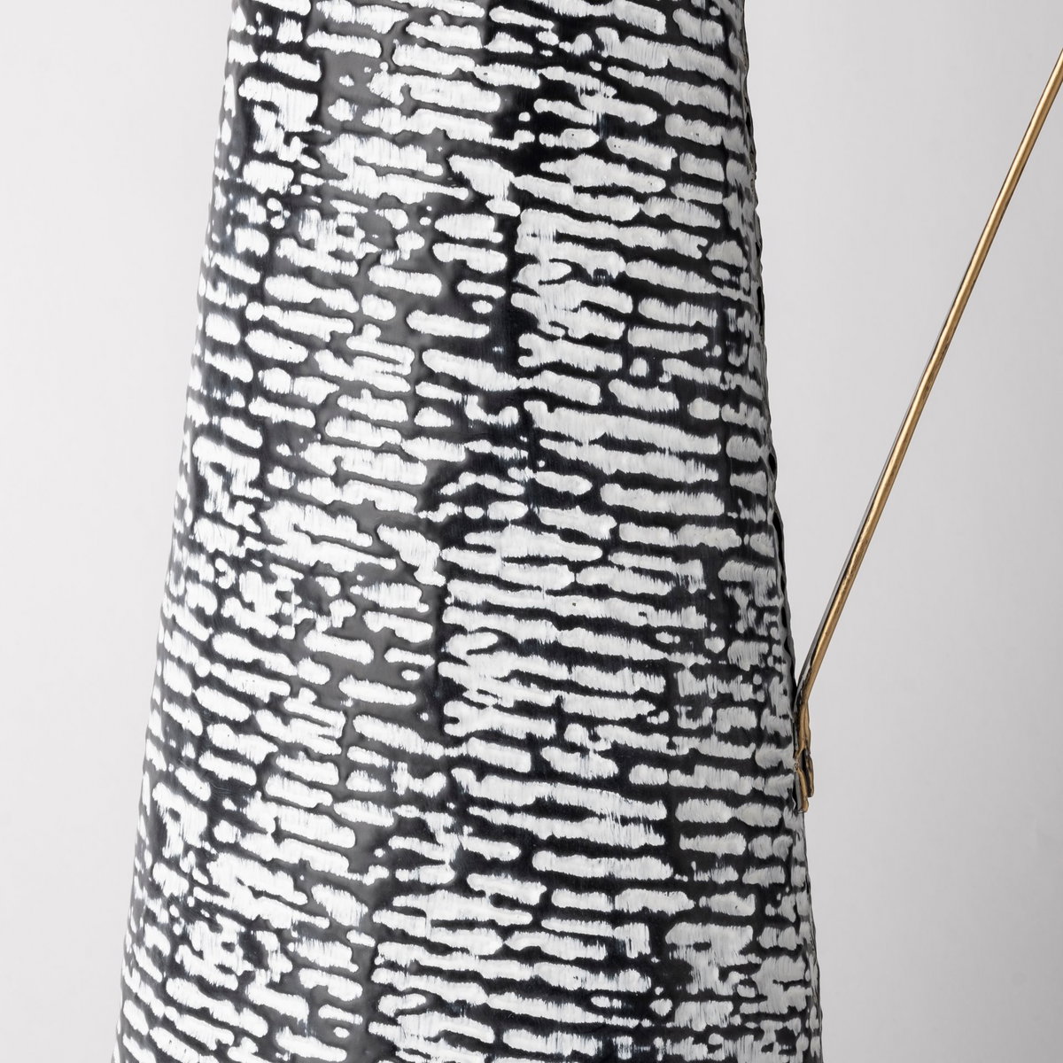 Colette Large Black/White Patterned Vase, Decorative Jar by Mercana, 9.8" length x 7.9" width x 20.3" height View 7