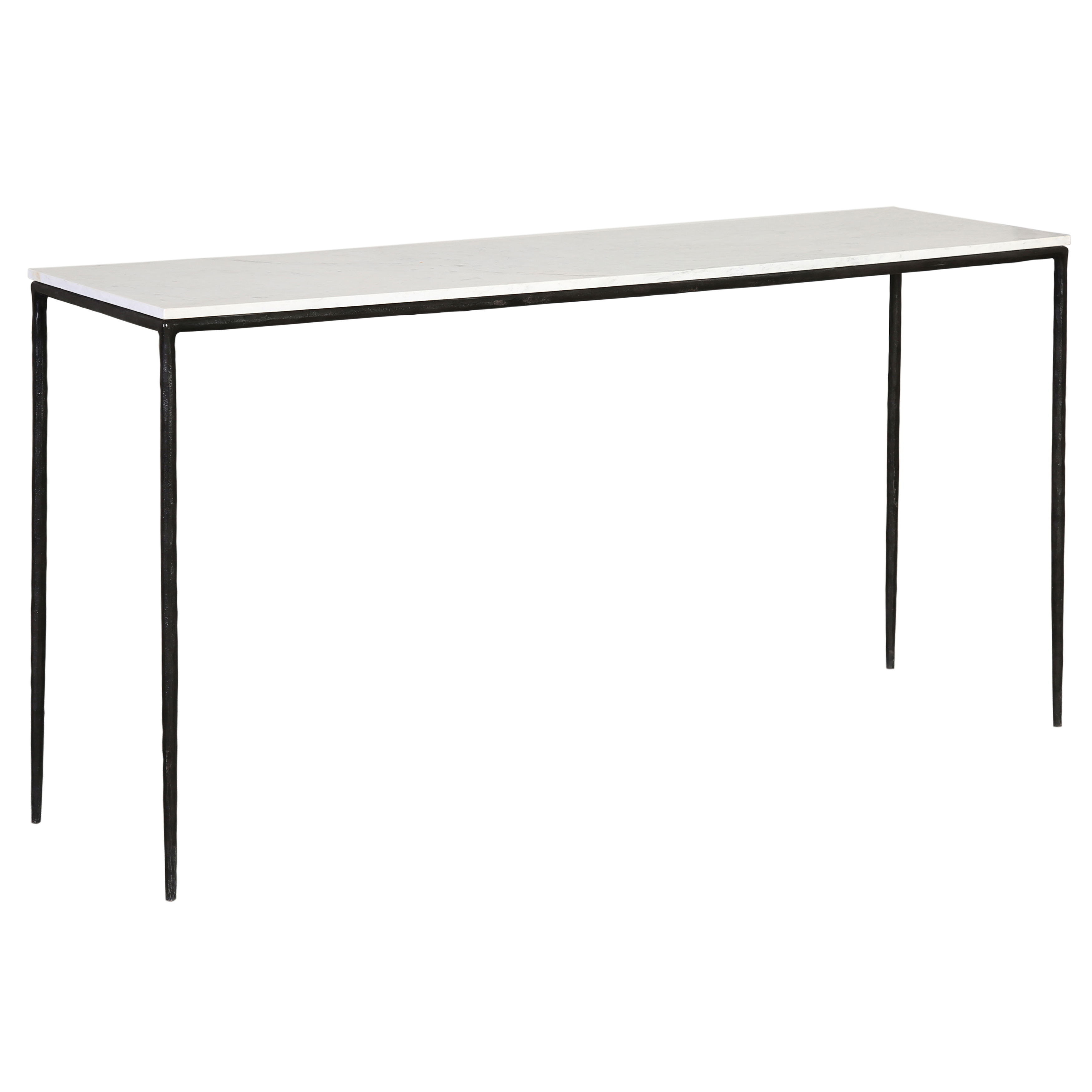 Perugia Console Table Black, by Dovetail, 59" width x 30" height x 16" depth View 1