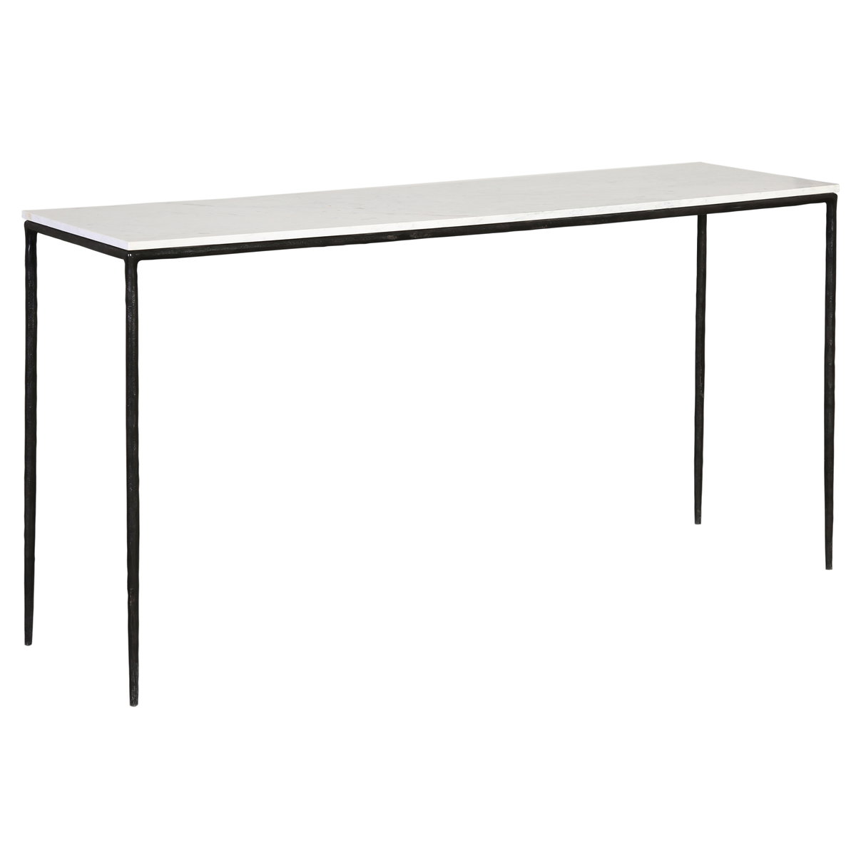Perugia Console Table Black, by Dovetail, 59" width x 30" height x 16" depth View 1