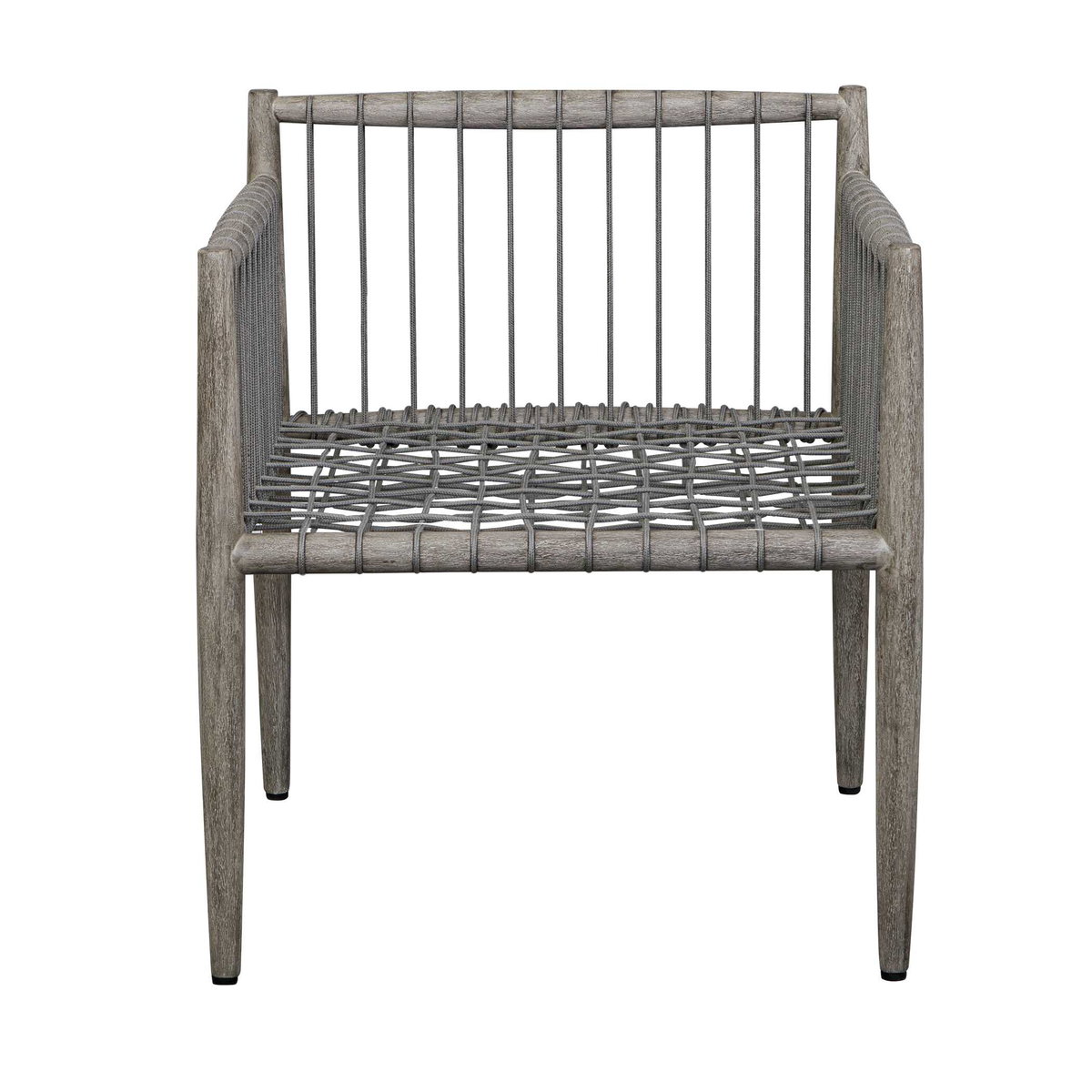 Borneo White Outdoor Dining Chair, Furniture by Uttermost, 24.3" width x 28.2" height x 24.5" depth View 7