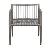 Borneo White Outdoor Dining Chair, Furniture by Uttermost, 24.3" width x 28.2" height x 24.5" depth thumbnail 7