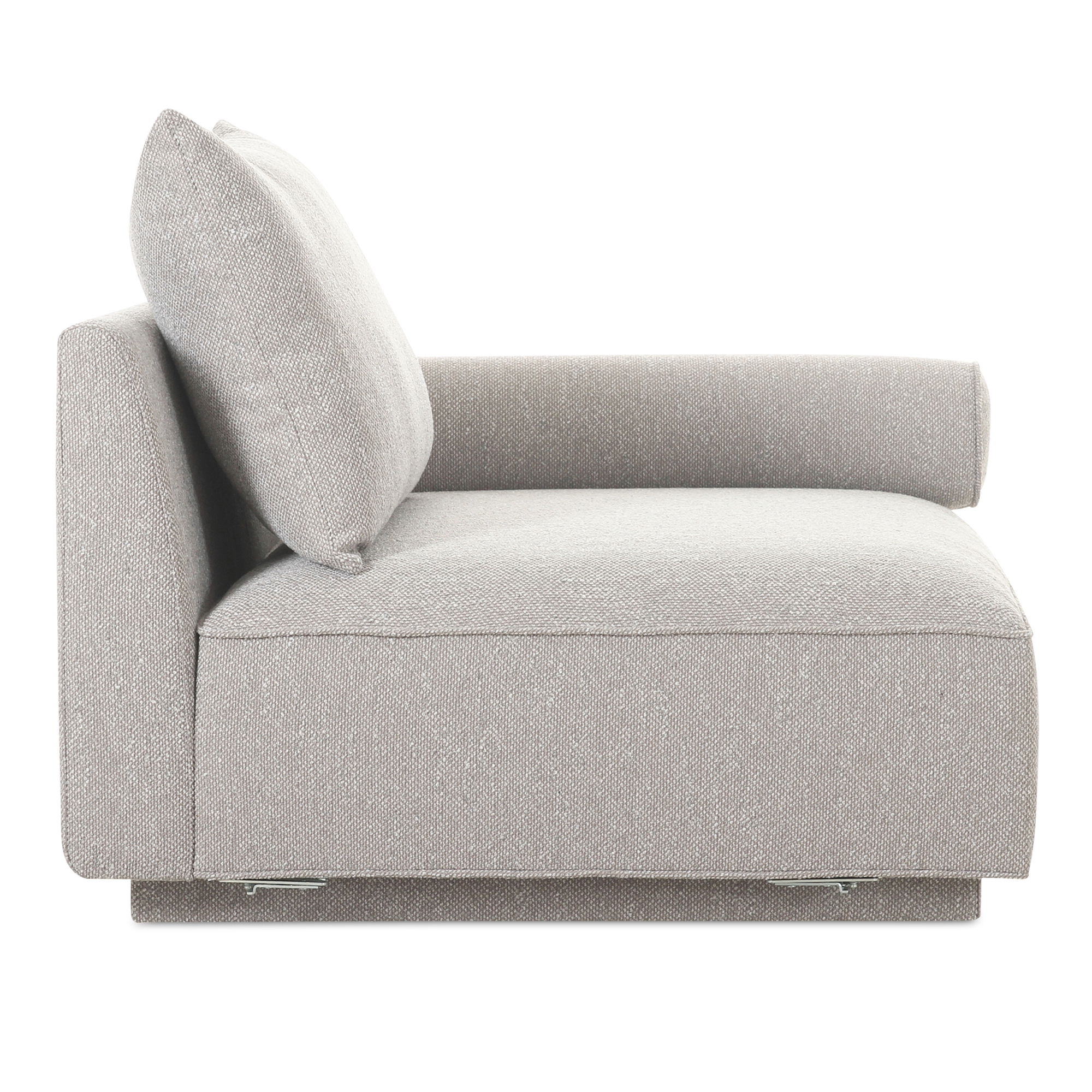 Rosello Right Arm Facing Chair Light Grey large image 