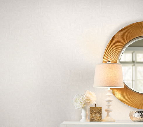 Diamond Channel Light Grey Wallpaper
