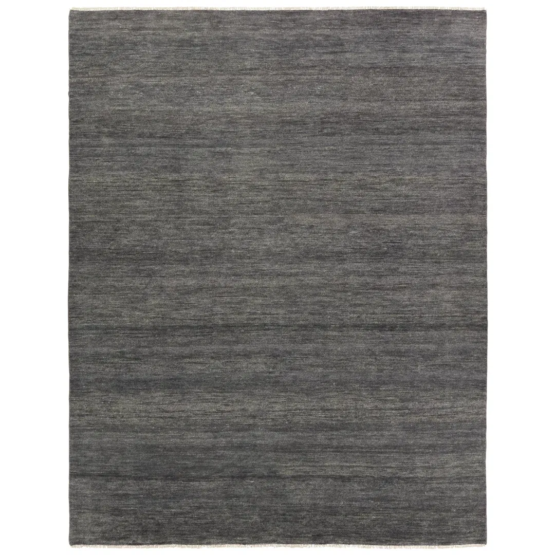 Jaipur Living Origin SAG10 Handknotted Solid Dark Gray Area Rug (6'x9') large image 
