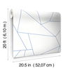 Factured Prism White & Blue Peel & Stick Wallpaper thumbnail 7
