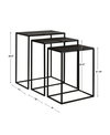 Coreene Iron Nesting Tables Set/3, Side & End Table by Uttermost, 21" width x 25.5" height x 11" depth thumbnail 3