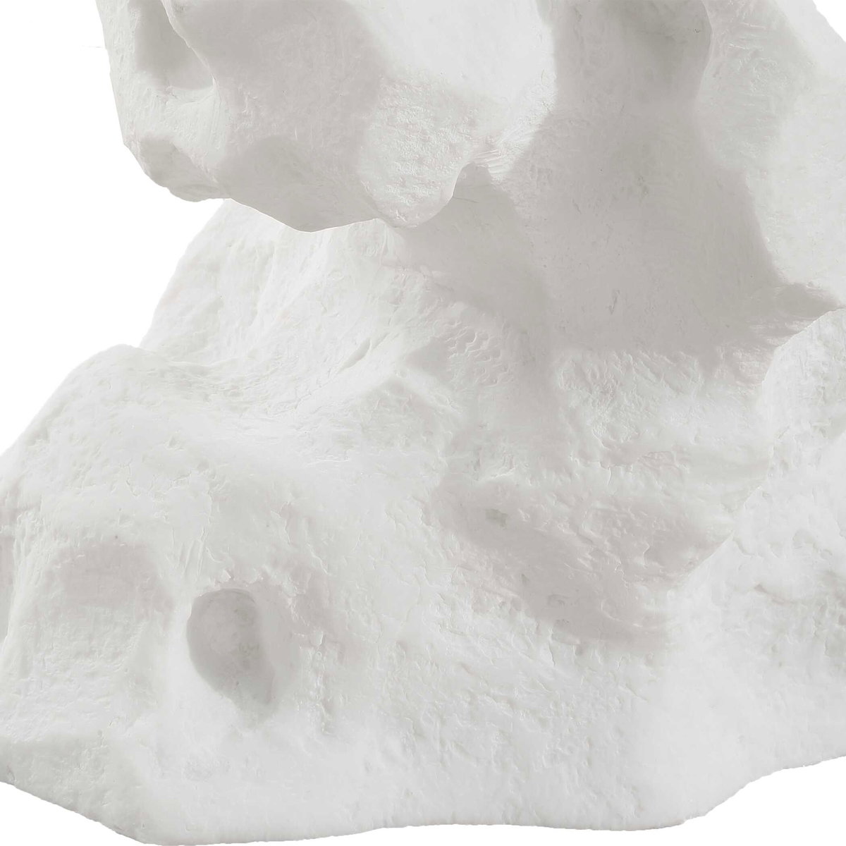 Remnant White Stone Drink Table, Side & End Table by Uttermost, 12.5" width x 24.5" height x 12.5" depth View 5