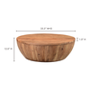 Eske Coffee Table Natural, by Moe's Home, 35.5" width x 12" height x 35.5" depth thumbnail 10