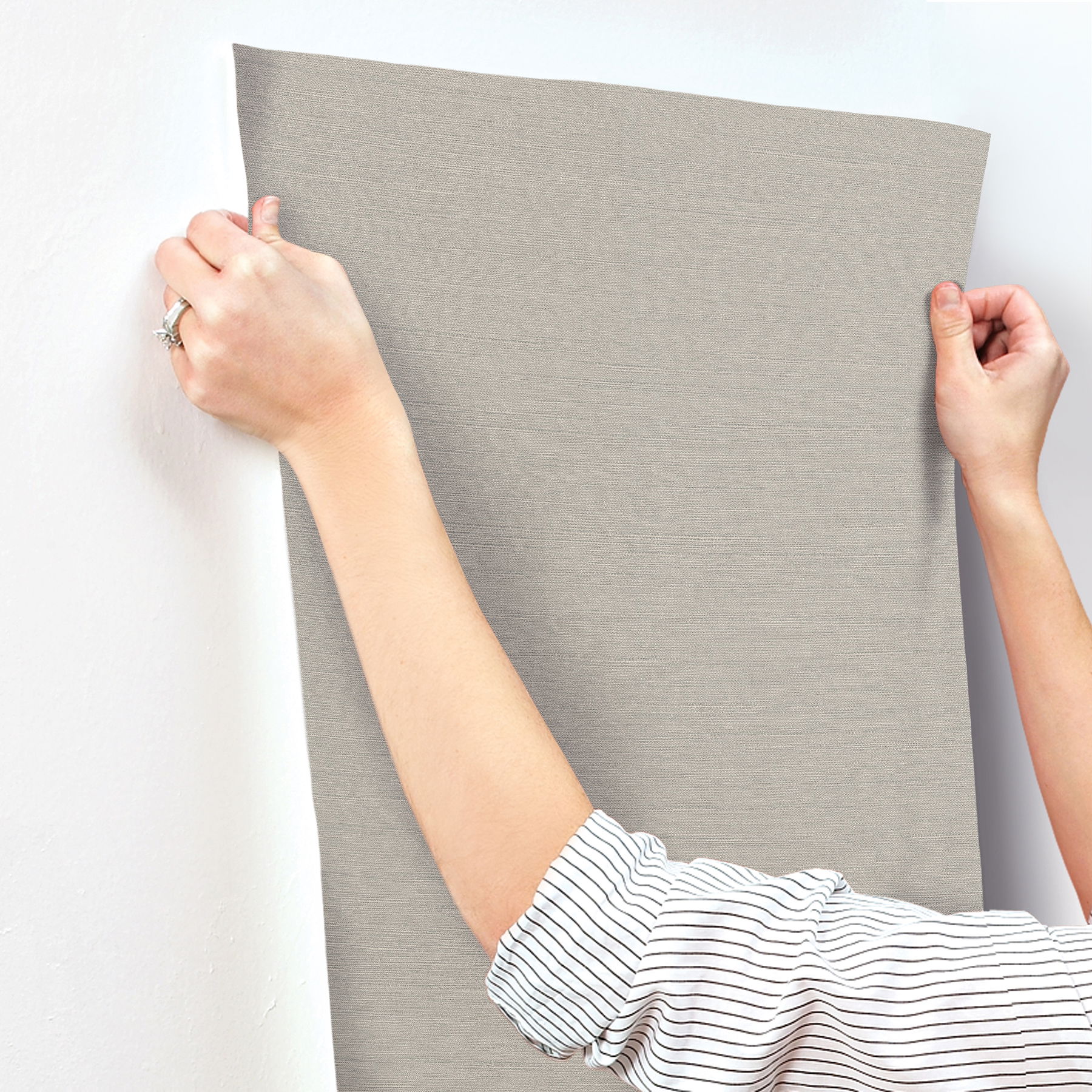 Shimmering Linen Grey Wallpaper large image 