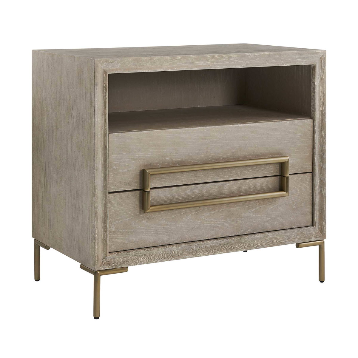 Alessia Modern Light Oak Side Table, Side & End Table by Uttermost, 32" width x 29" height x 19" depth View 6