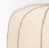 Sachi Beige with Stitching Pouf, Ottoman by Mercana, 18.25" length x 18.25" width x 18.25" height thumbnail 5