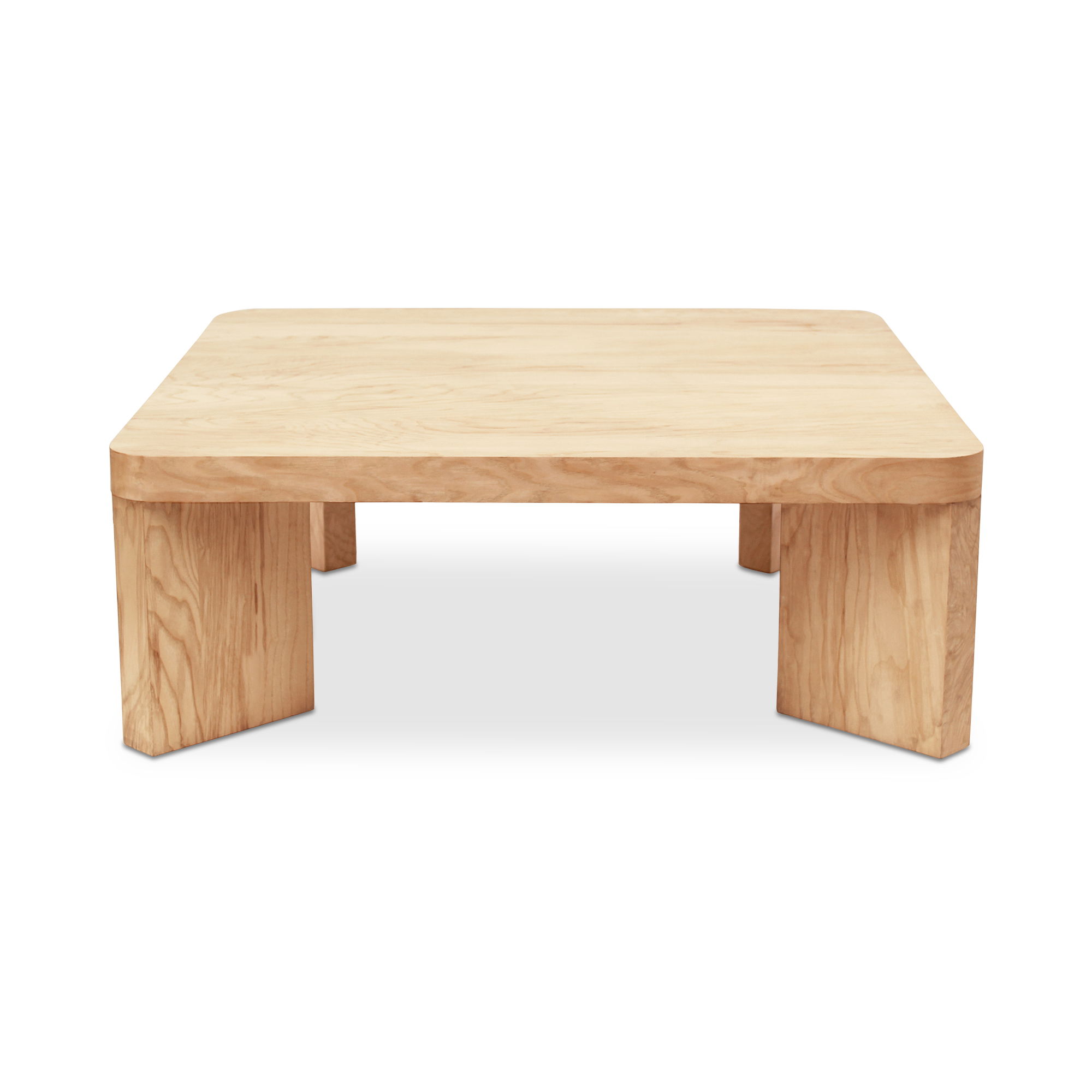 Oregon Square Coffee Table Blonde, by Moe's Home, 42" width x 15" height x 42" depth View 2