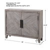 Adalind White Washed Accent Cabinet, Cabinets & Chest by Uttermost, 40" width x 31.75" height x 11" depth thumbnail 3