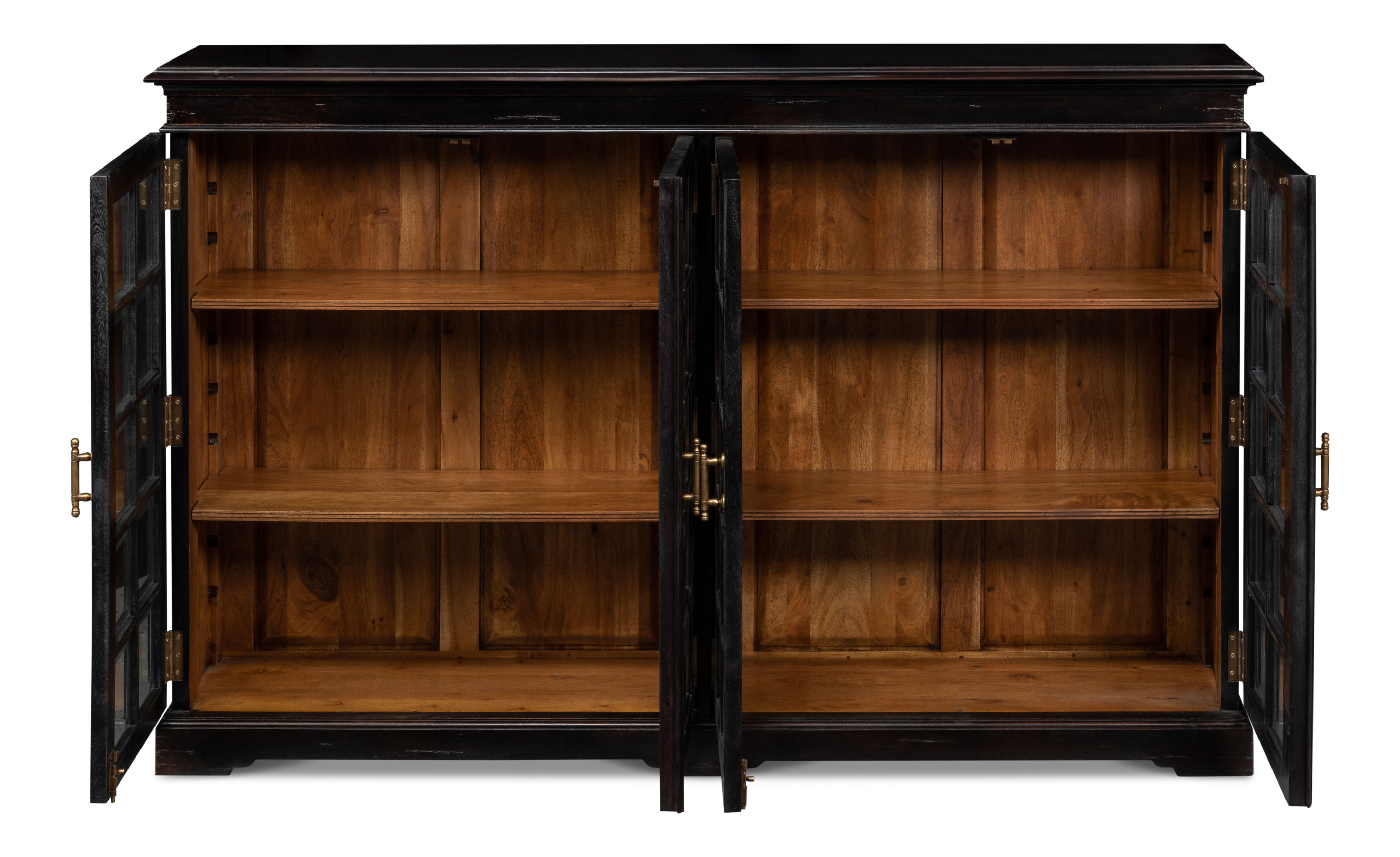 Morgan Library Case, Shelving & Bookcase by Sarreid, 67" length x 13" width x 43" height View 9
