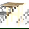 Candace Light Wood Bridge Accent Table, Side & End Table by Mercana, 20" length x 20" width x 22" height thumbnail 1