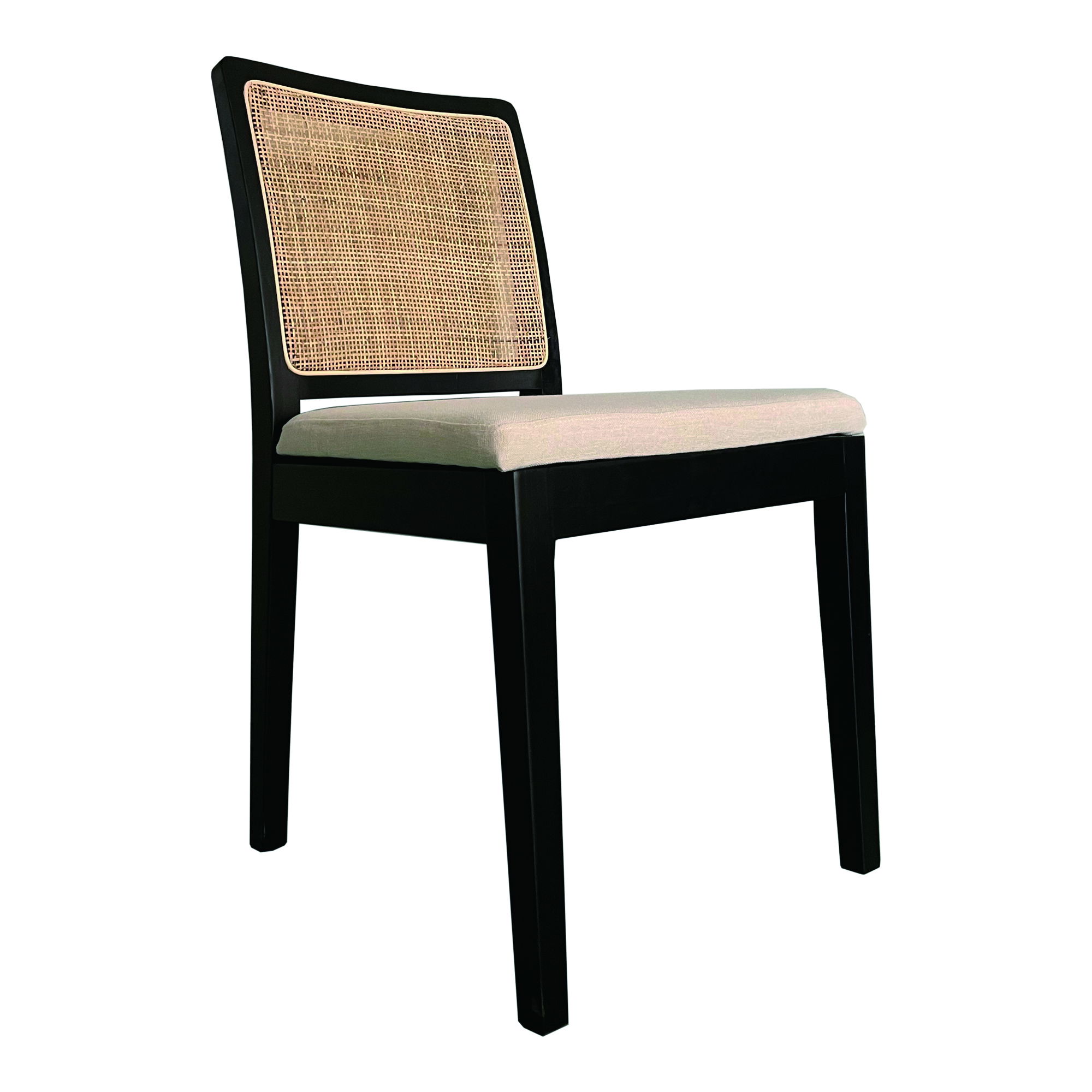 Orville Dining Chair Black - Set Of Two, by Moe's Home, 18.5" width x 33" height x 16.5" depth View 4