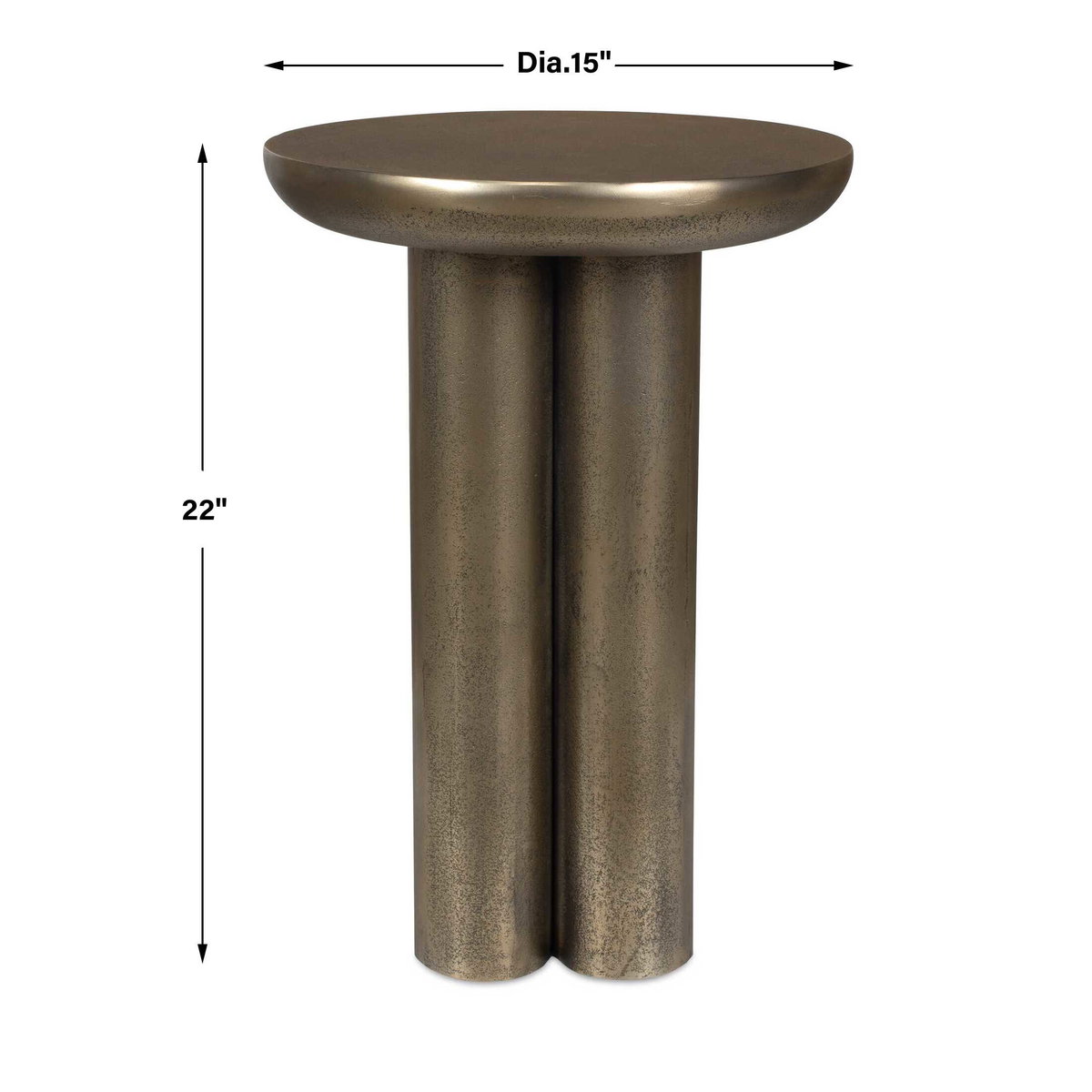 Thorp Outdoor Accent Table, Furniture by Uttermost, 15" width x 22" height x 15" depth View 3