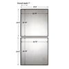 Matty Antiqued Square Mirrors Set/2, by Uttermost, 23.5" width x 23.5" height x 1" depth thumbnail 3