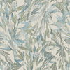 Rainforest Leaves Blue & Green Wallpaper thumbnail 0