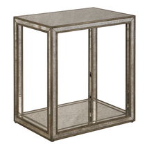 Online Designer Combined Living/Dining Julie Mirrored End Table