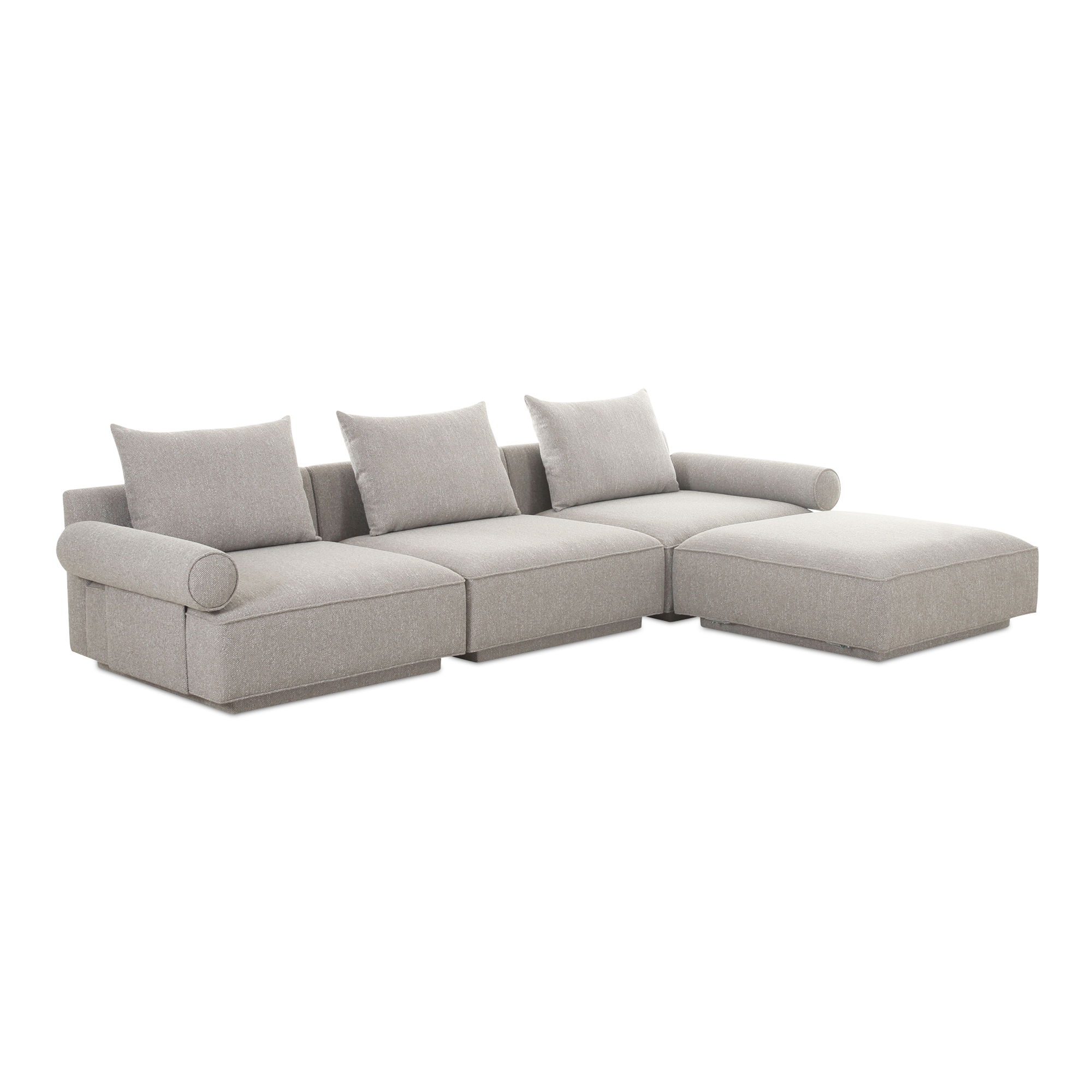 Rosello Lounge Modular Sectional Light Grey large image 