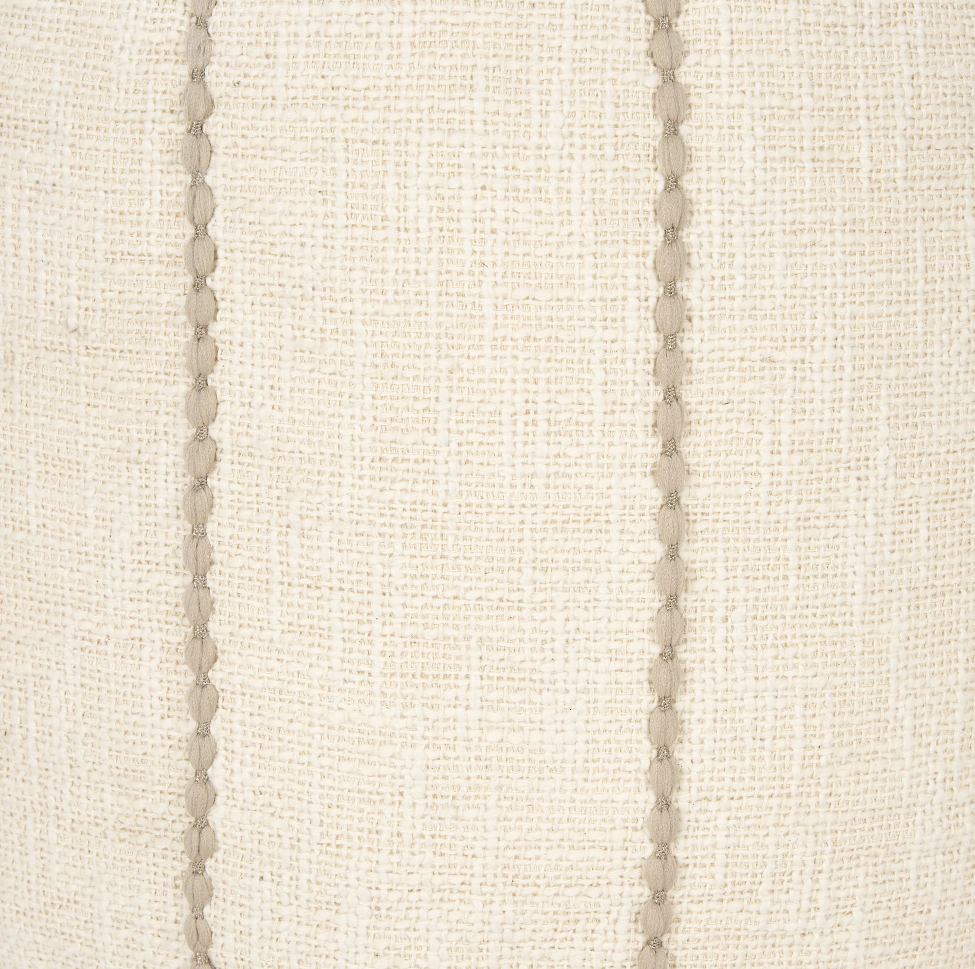 Sachi Beige with Stitching Pouf, Ottoman by Mercana, 18.25" length x 18.25" width x 18.25" height View 7