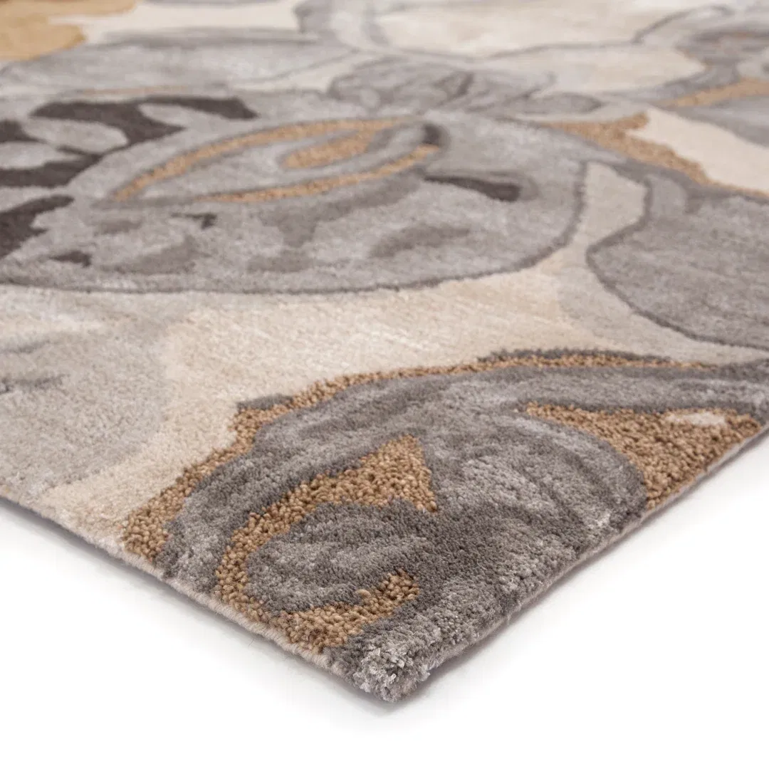 Jaipur Living Petal Pusher Handmade Floral Multicolor White Area Rug large image 