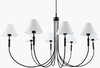 Montclaire Chandelier, by Surya, 38" length x 64" width x 34" height thumbnail