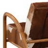 Charlton Occasional Chair Brown, Accent Chair by Dovetail, 25.6" width x 32" height x 31.5" depth thumbnail 6